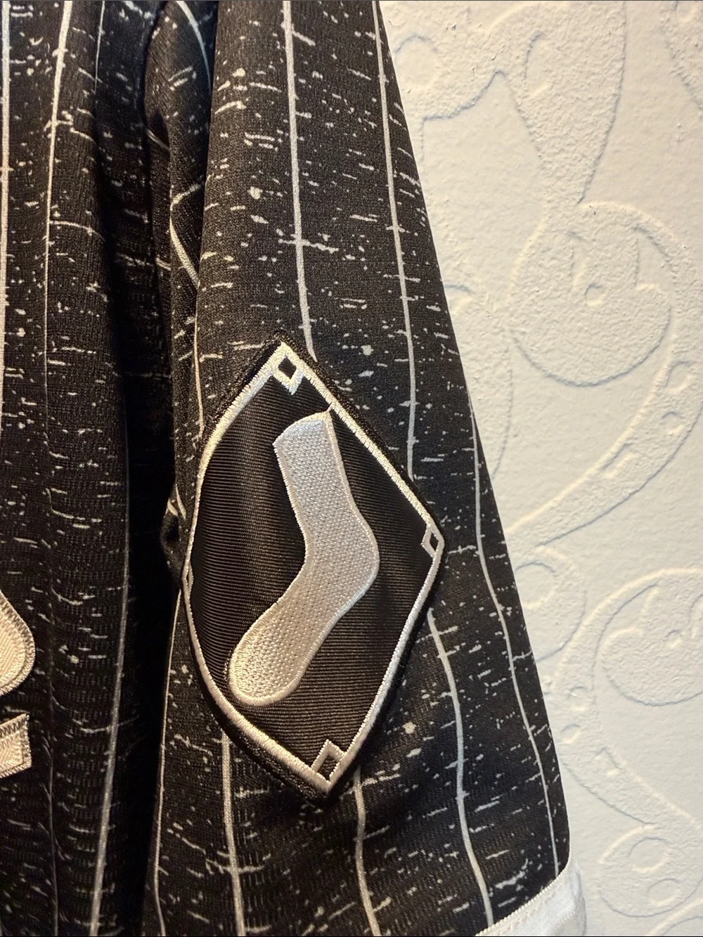 Chicago White Sox Southside Pinstripe Baseball Jersey - Black & White